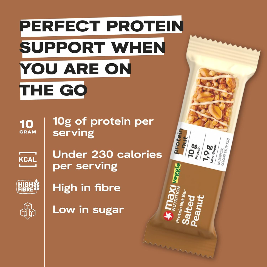 MaxiNutrition Nut Protein Bar 12x46g Salted Peanut