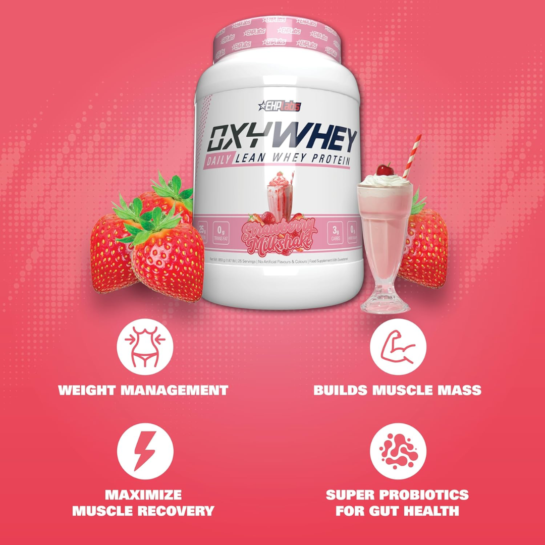 EHP Labs OxyWhey 910g Strawberry Milk