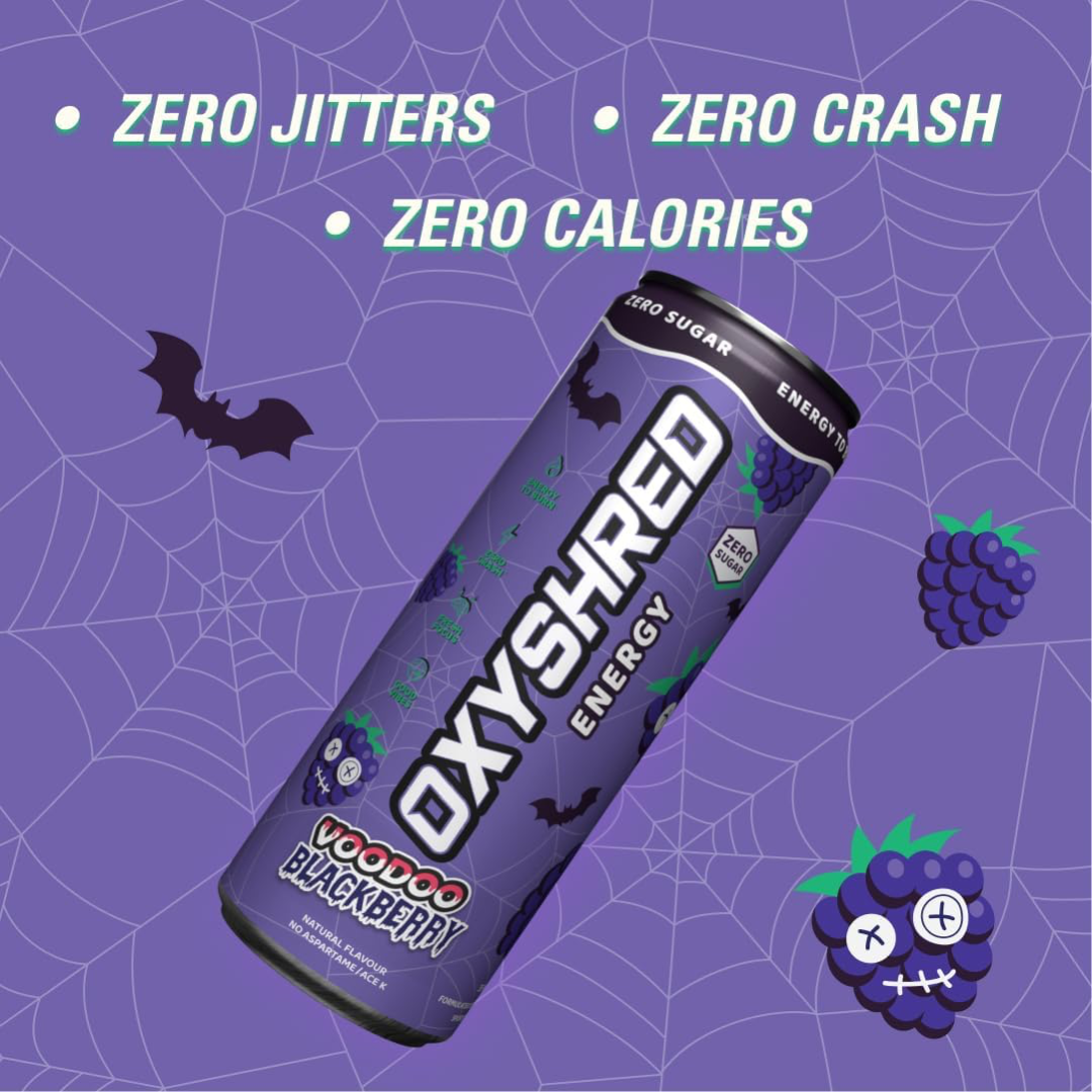 EHP Labs OxyShred Ultra Energy Drink RTD 12x355ml Voodoo Blackberry