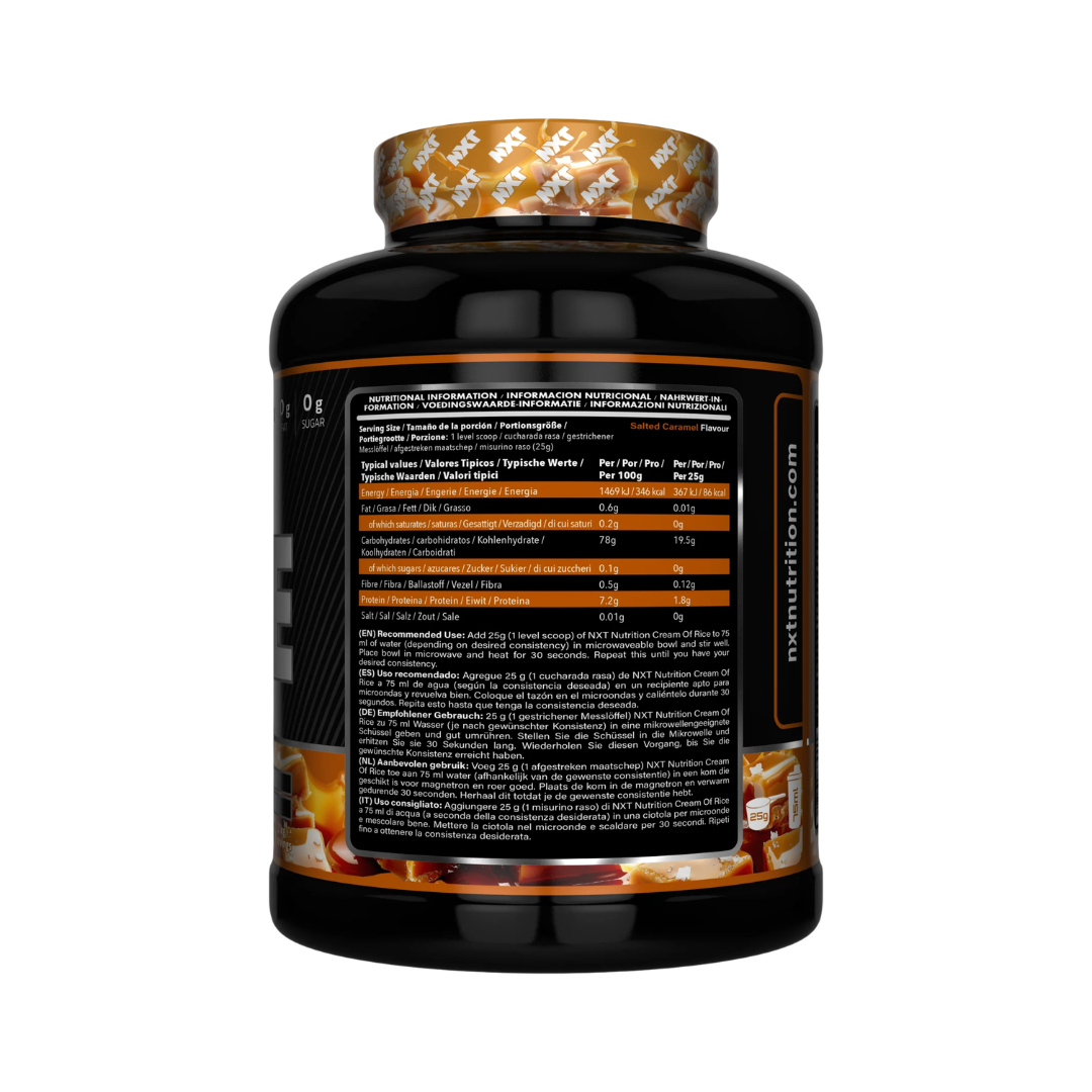 NXT Nutrition Cream of Rice 2kg Salted Caramel
