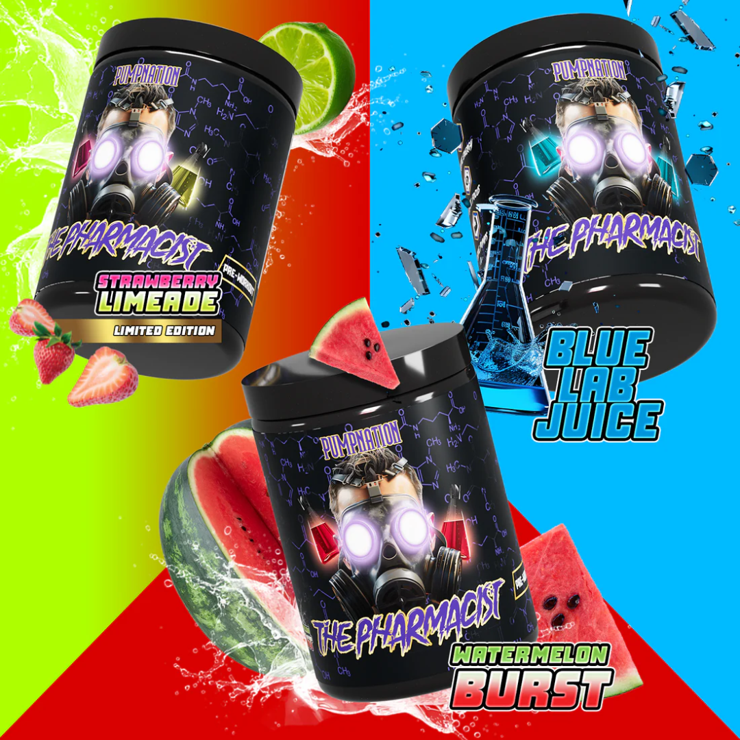 Pump Nation The Pharmacist Pre Workout 600g Strawberry Limeade