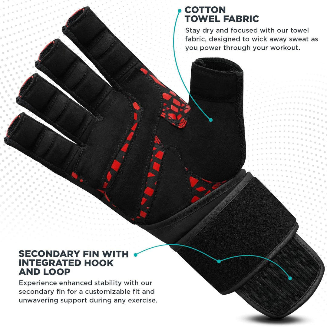 RDX Gym Glove Micro Plus S Red/Black