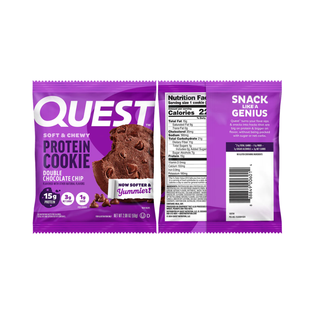 Quest Nutrition Cookie 12x59g Double Chocolate Chip