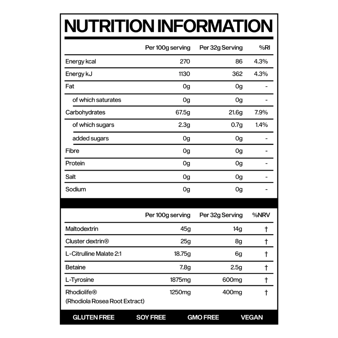 Marchon Supplements Workout Fuel 2.0 Caffeine Free 640g Pink Lemonade