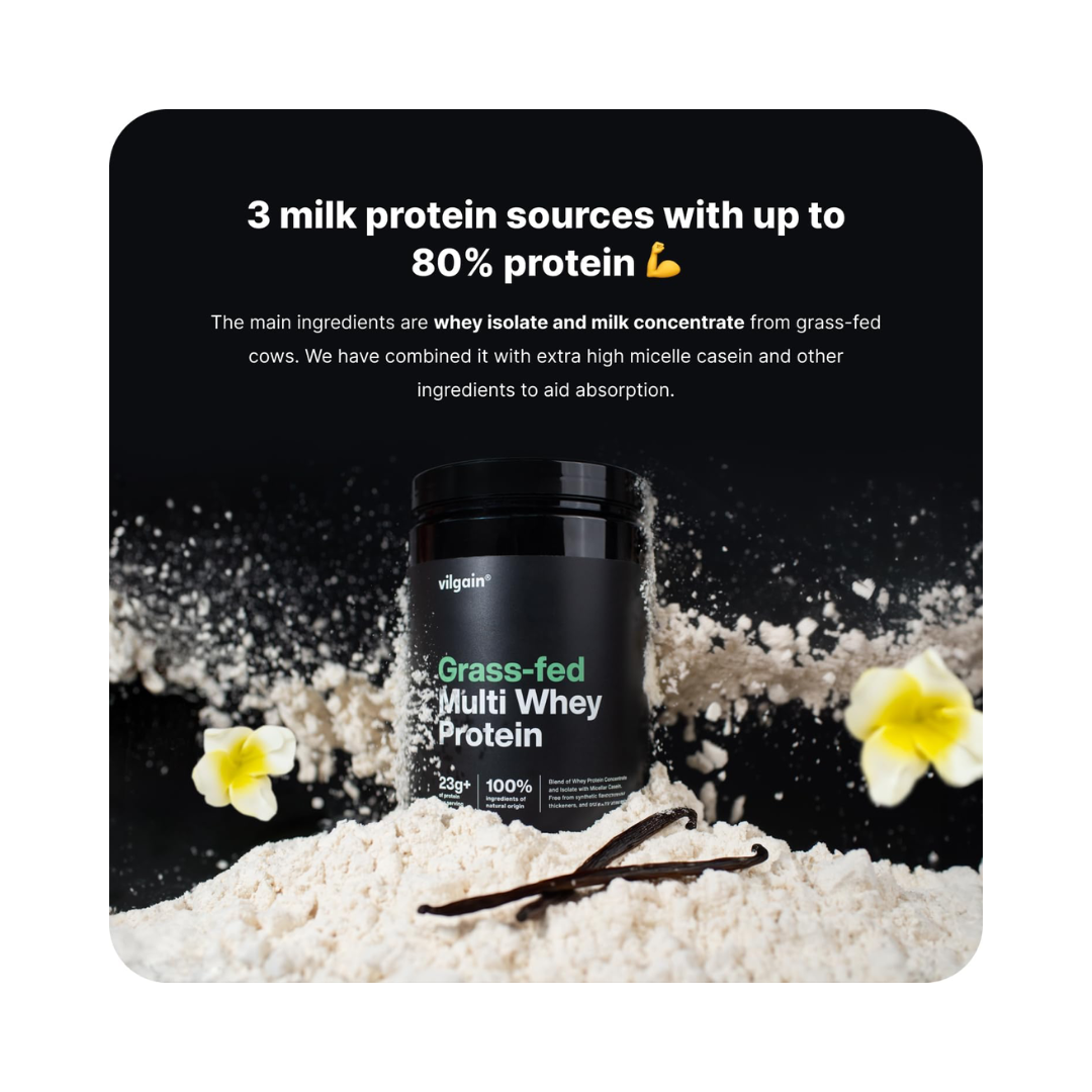 Vilgain Grass-fed Multi Whey Protein 900g Chocolate