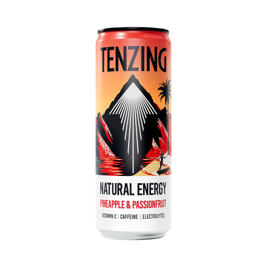 Tenzing Natural Energy 12x330ml Pineapple & Passionfruit