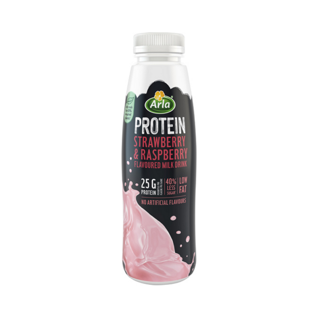 Arla Protein Protein Shake 8x482ml Strawberry & Raspberry