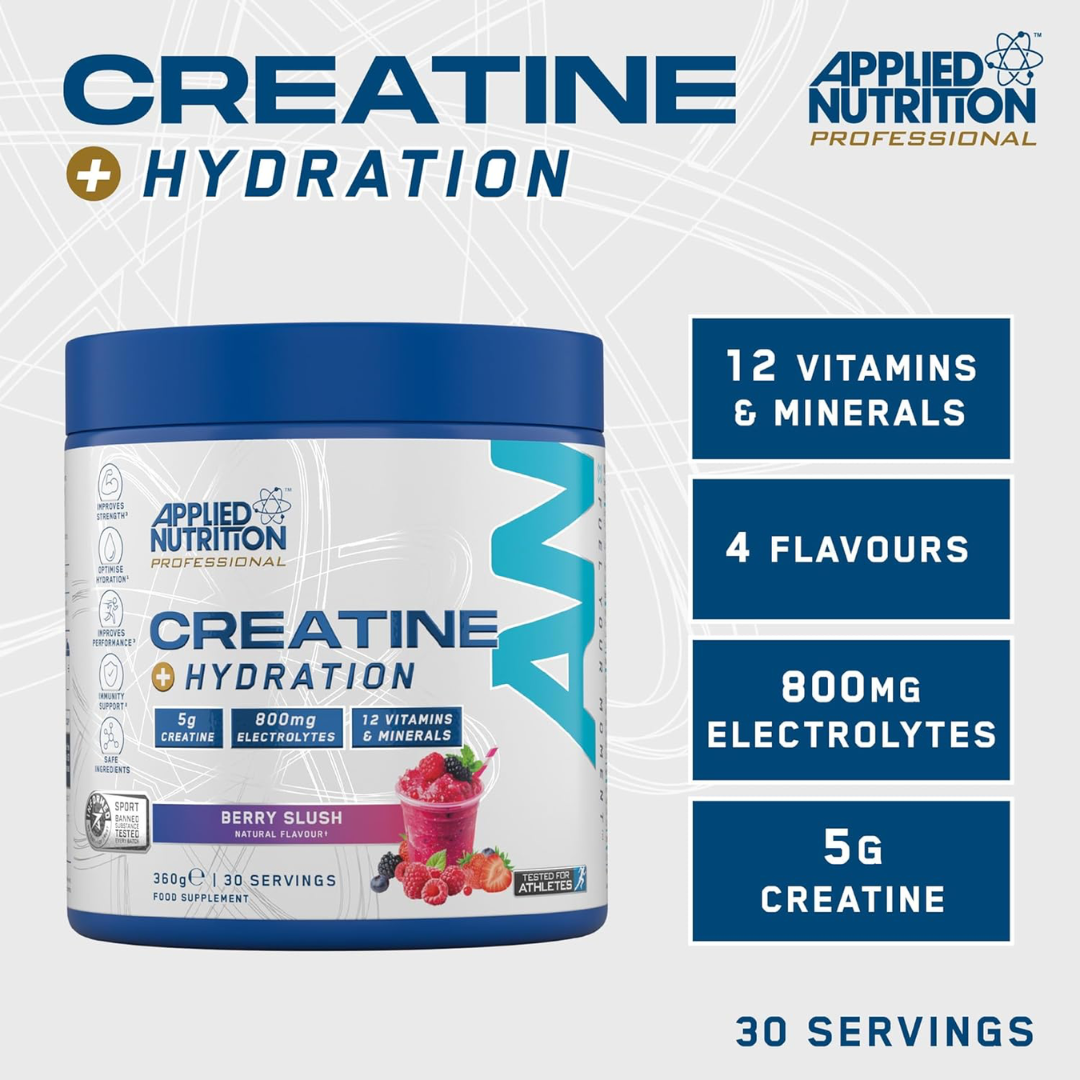 Applied Nutrition Creatine + Hydration 360g Berry Slush