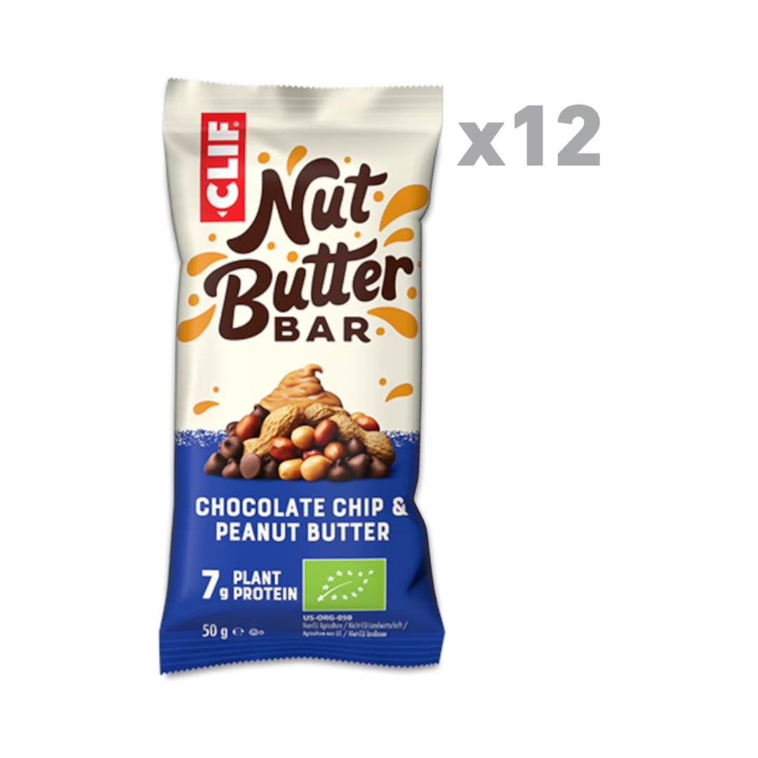 CLIF Nut Butter Bar 12x50g Chocolate Chip Peanut Butter
