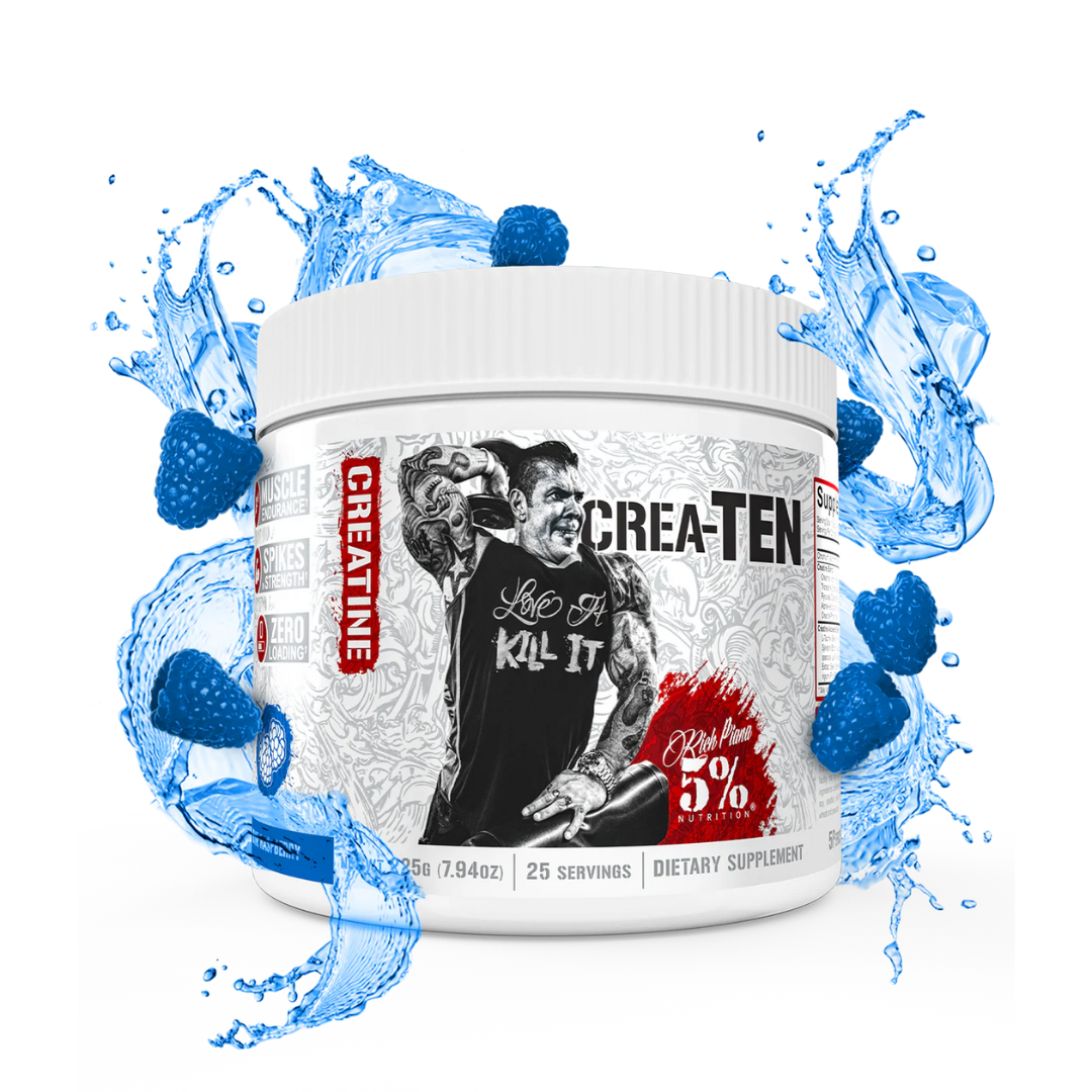 Rich Piana 5% Nutrition CREA-TEN Legendary Series 225g Blue Raspberry