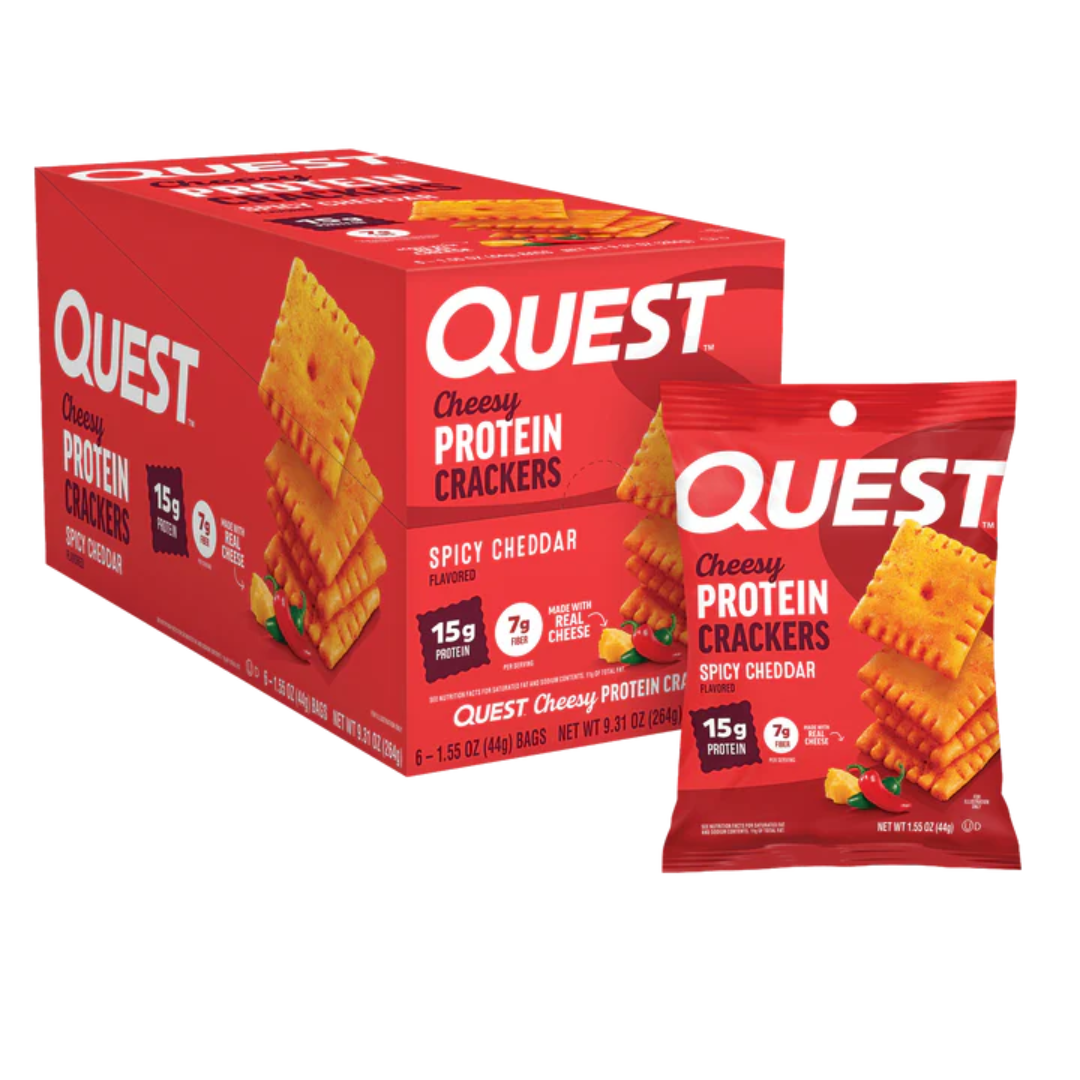 Quest Nutrition Cheese Crackers 4x30g Spicy Cheddar