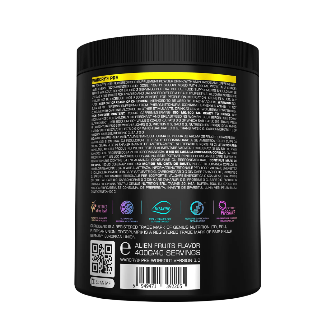 Genius Nutrition Warcry 400g Purple Fantasy