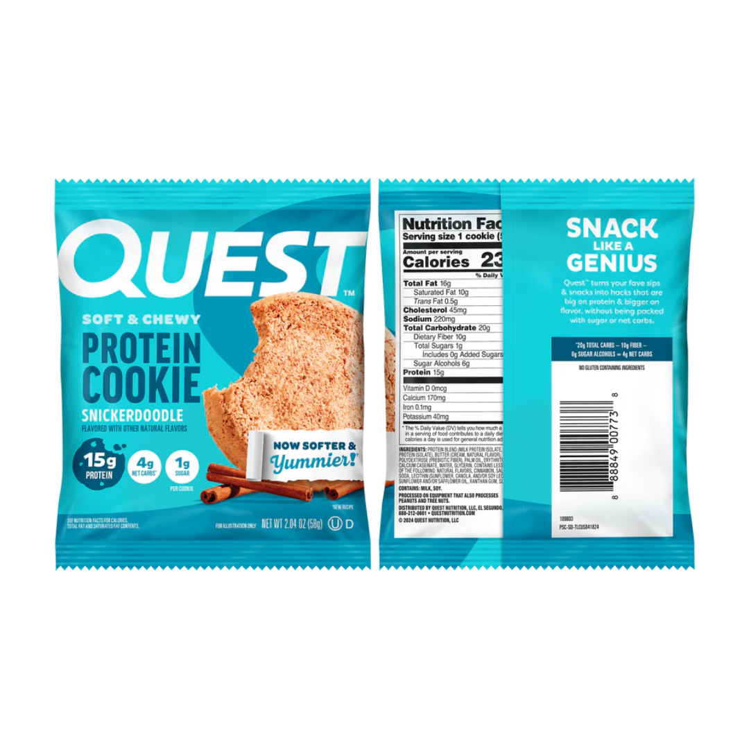 Quest Nutrition Protein Cookie 12x58g Snickerdoodle