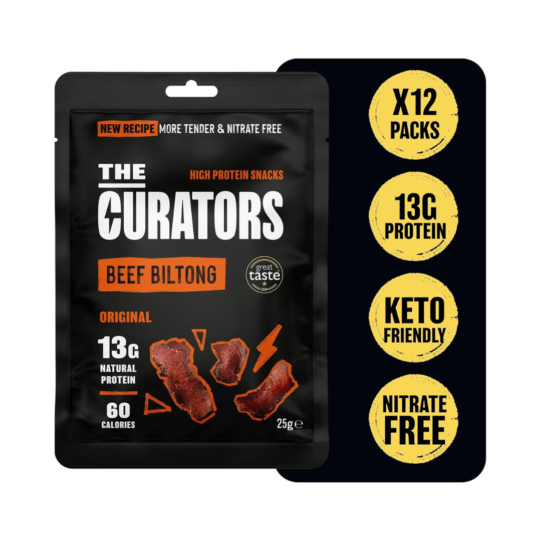 The Curators Beef Biltong 12x25g Original