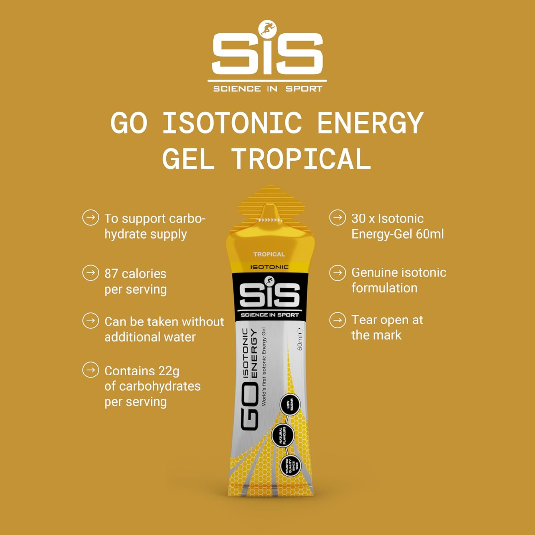 SIS Isotonic Gels 30x60ml Tropical