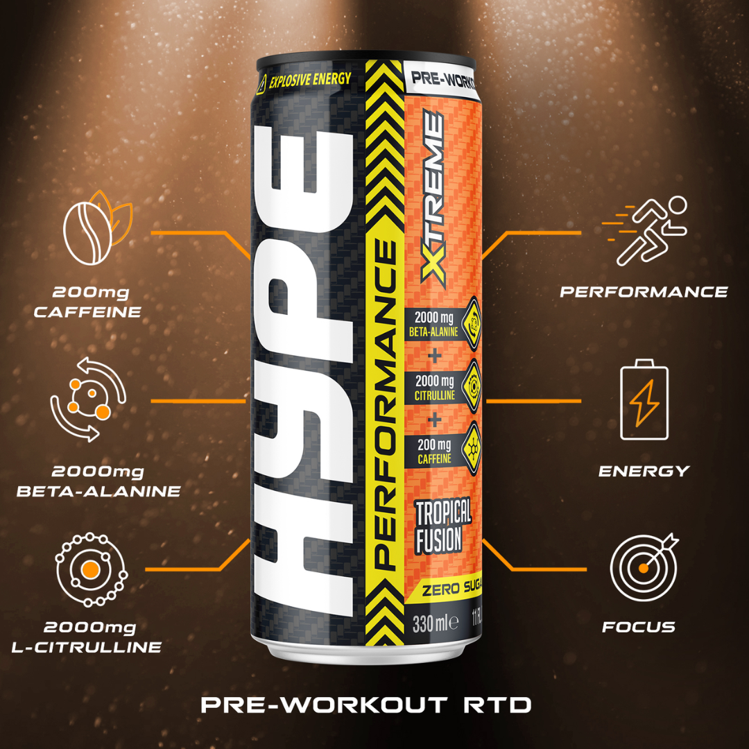 HYPE Pre Workout RTD 24x330ml Tropical