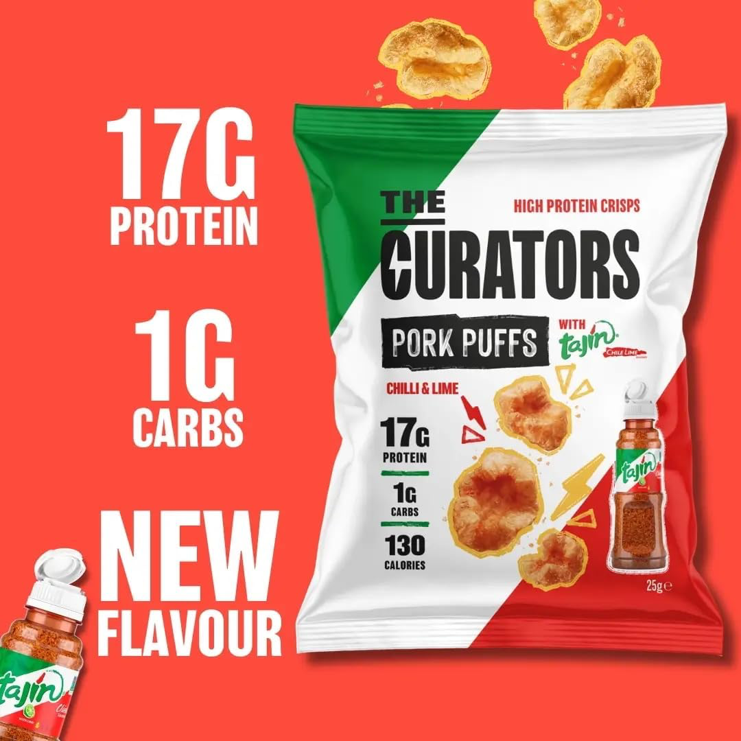 The Curators Pork Puffs 20x25g Tajin