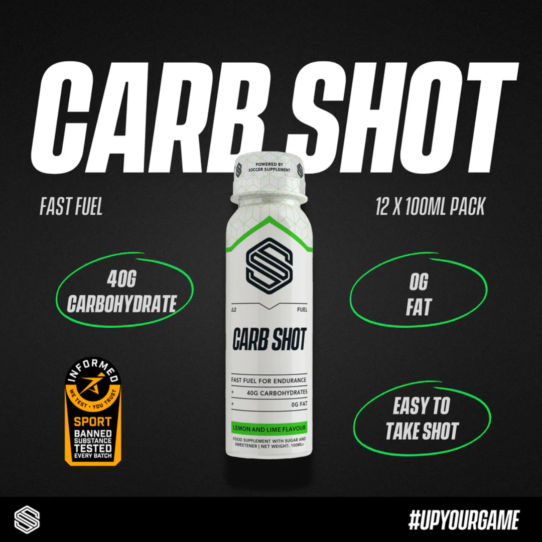 Soccer Supplement Carb Shot 12x100ml Lemon & Lime