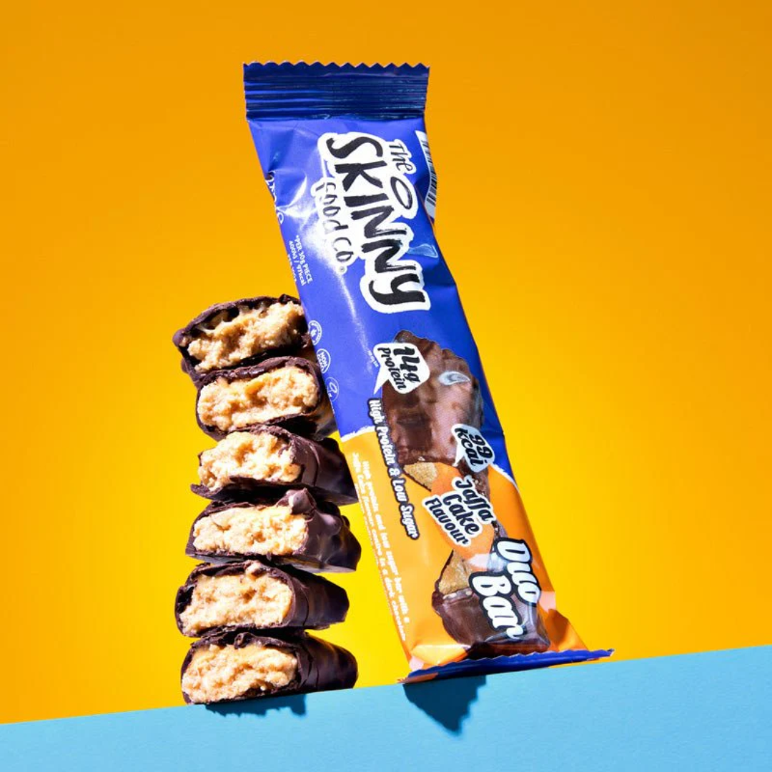 The Skinny Food Co Duo Low Sugar High Protein Bar 12 x 60g Jaffa Cake