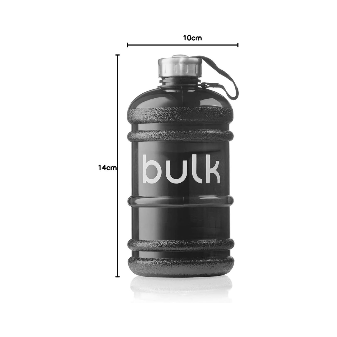 Bulk Half Gallon Water Bottle 2200ml Gunmetal Black
