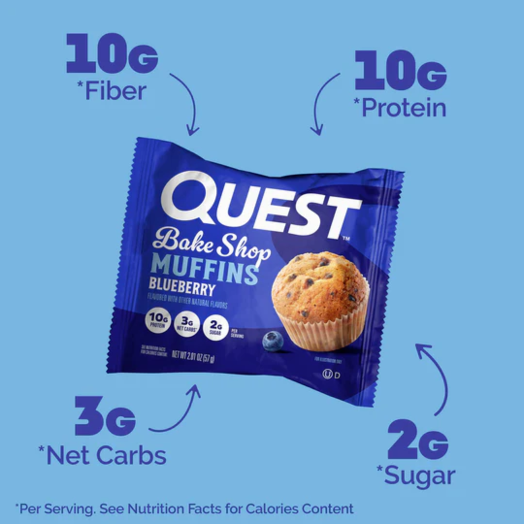 Quest Nutrition Bakeshop Muffin 8x57g Blueberry