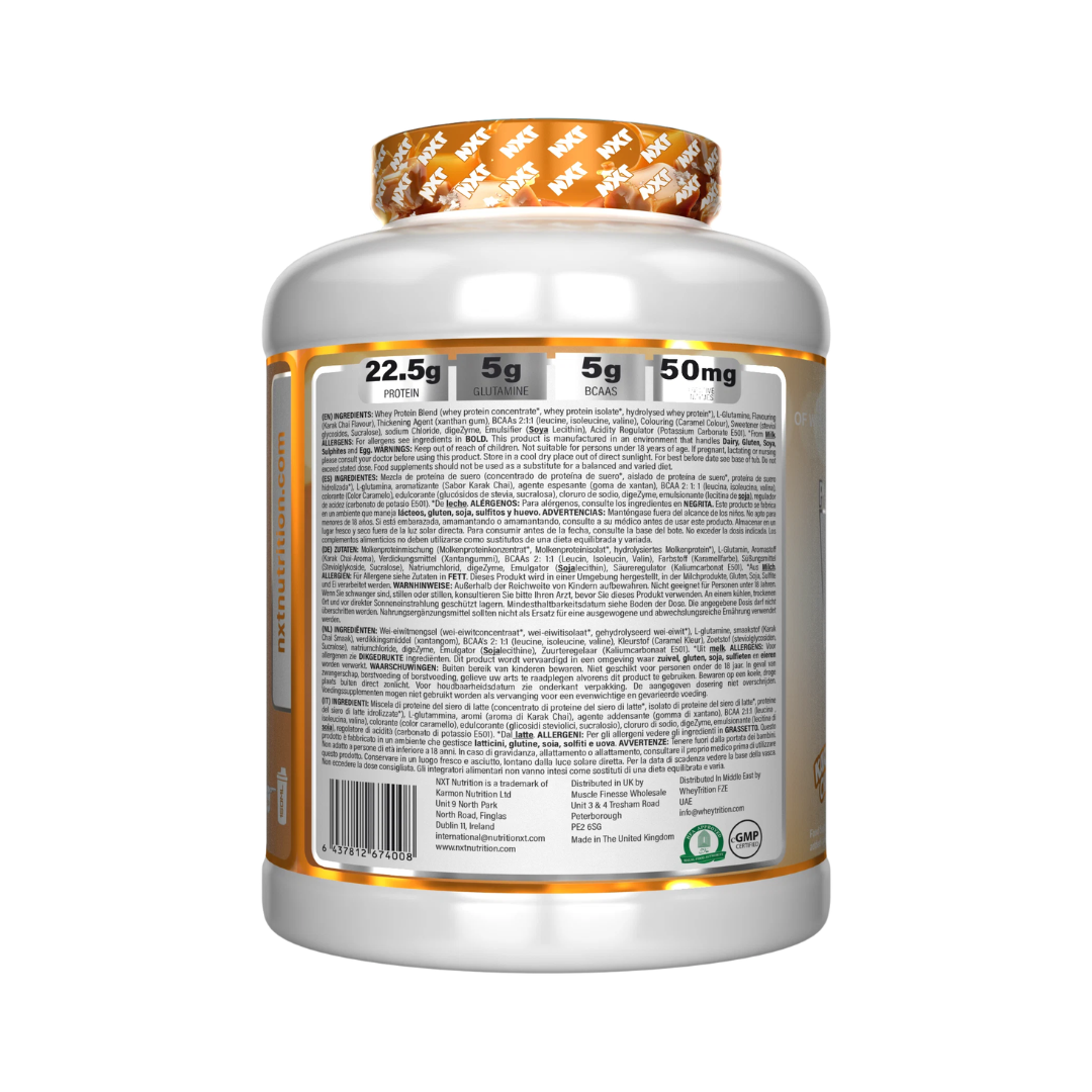 NXT Nutrition Pure Whey Deluxe 2.1kg Karak Chai