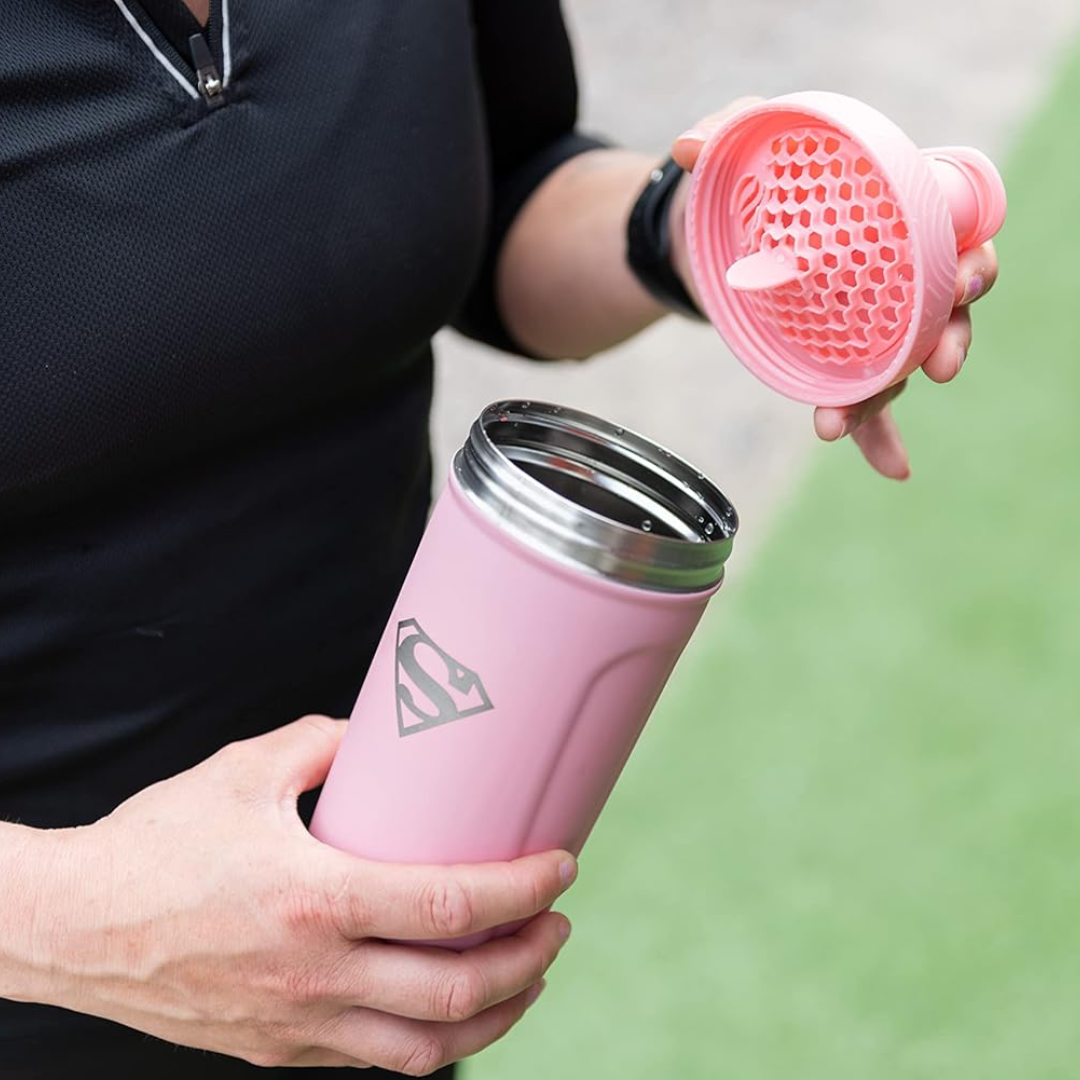 SmartShake Reforce Steel Shaker 900ml DC Supergirl
