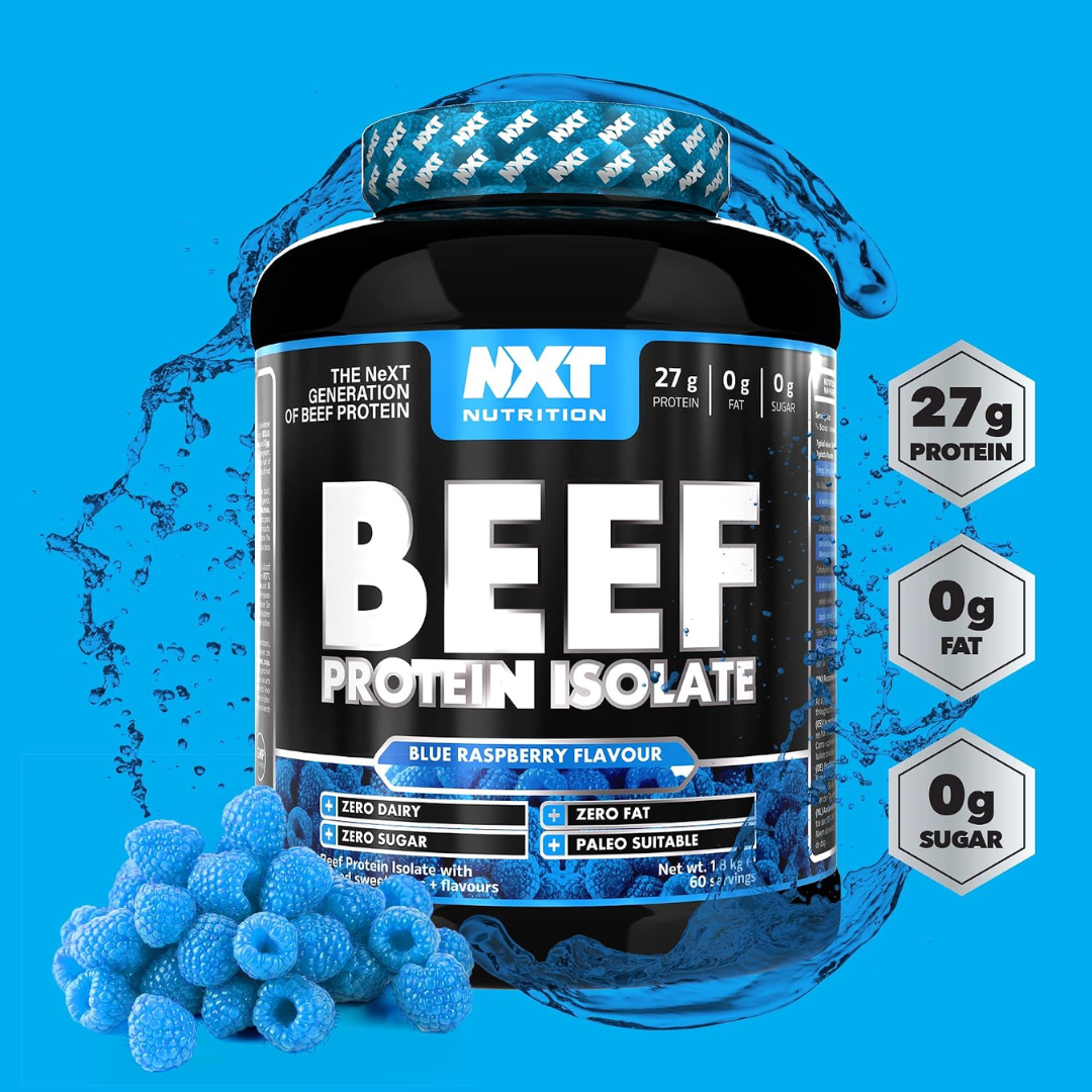 NXT Nutrition Beef Protein Isolate 1.8kg Blue Raspberry