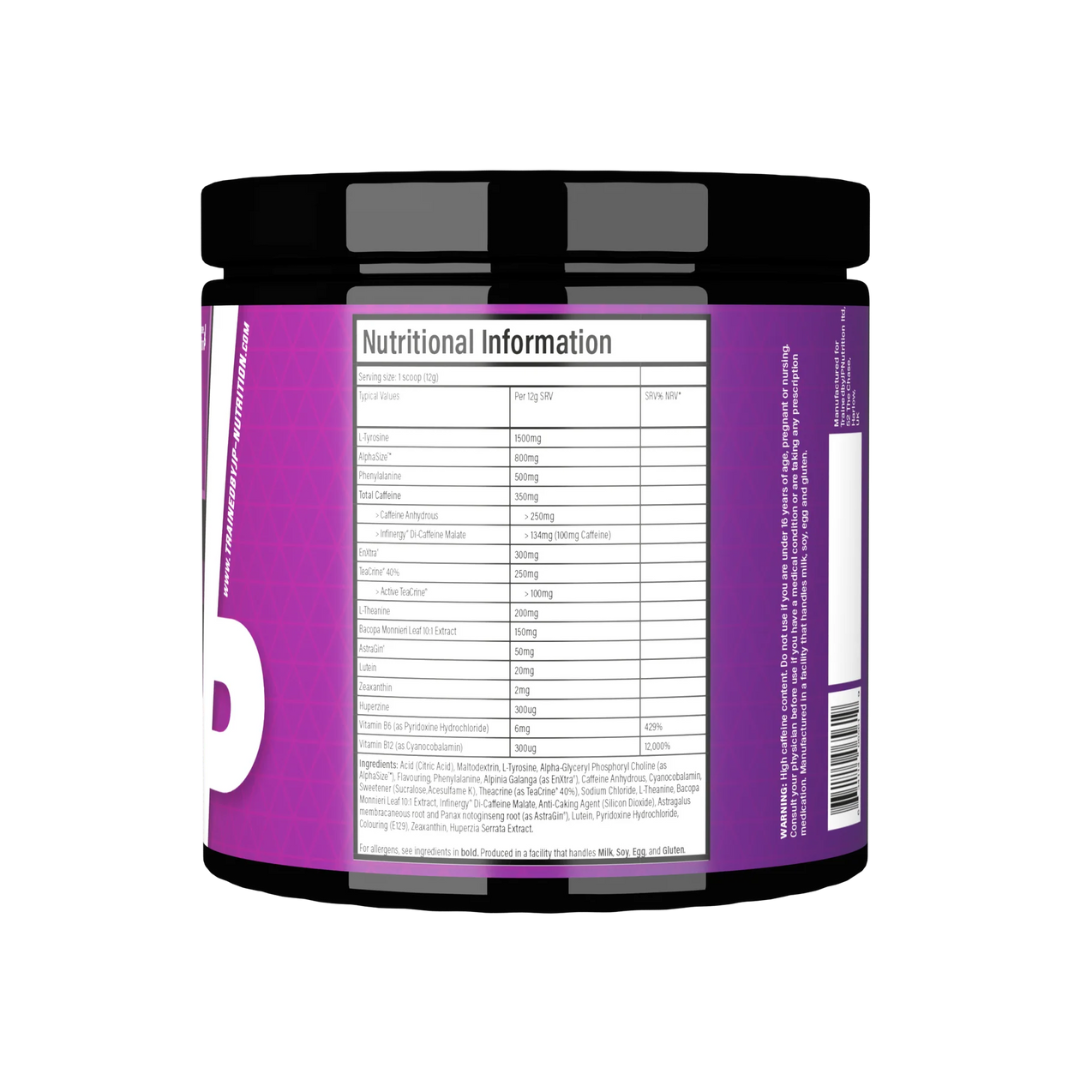 Trained By JP Dial In Nootropic 240g Raspberry Lemon & Limeade