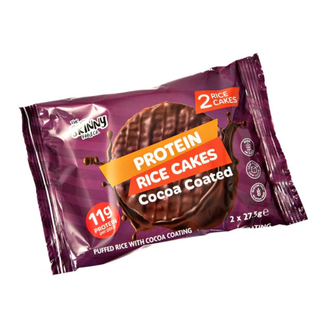 The Skinny Food Co Skinny Rice Cake With High Protein Cocoa 12 x 55g Chocolate