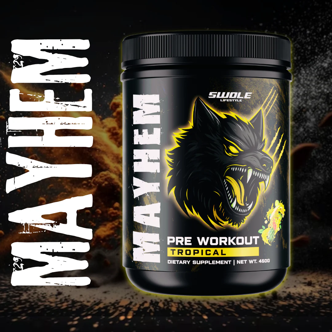 SWOLE Lifestyle MAYHEM Pre Workout 450g Tropical