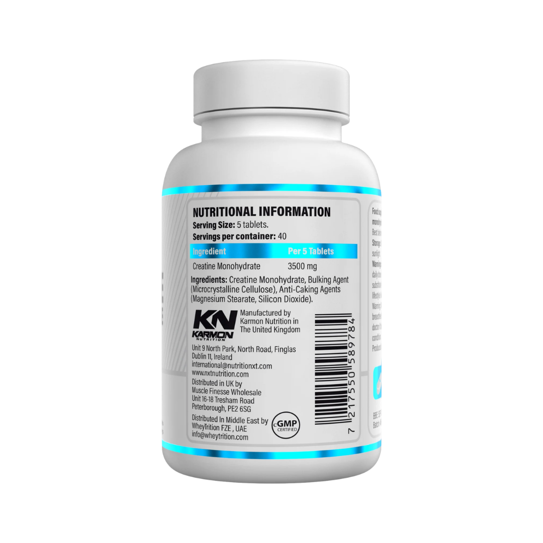 NXT Nutrition Creatine Monohydrate 200 Tabs