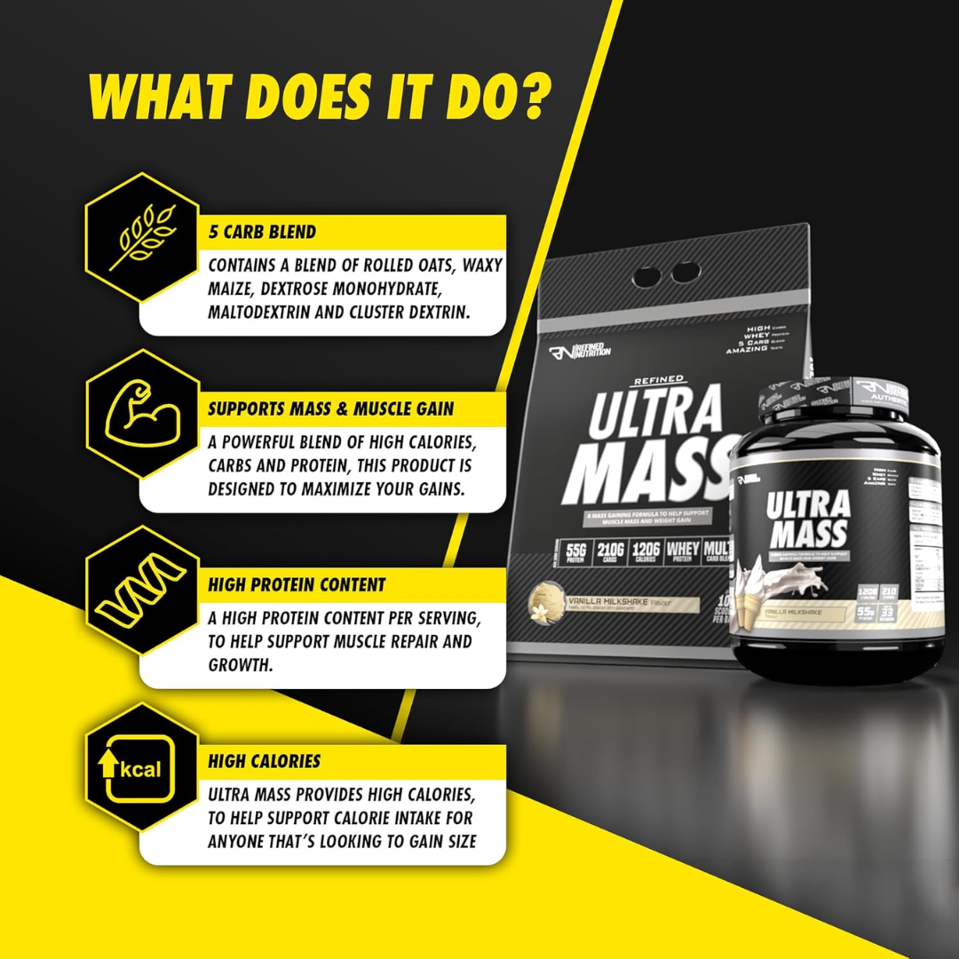 Refined Nutrition Ultra Mass 6kg Strawberry Milkshake