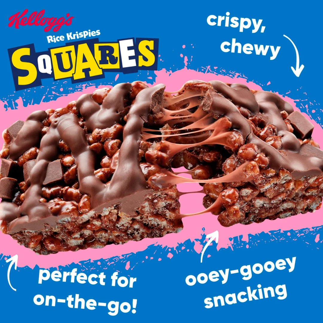 Kellogg's Rice Krispie Squares 30x36g Delightfully Chocolatey