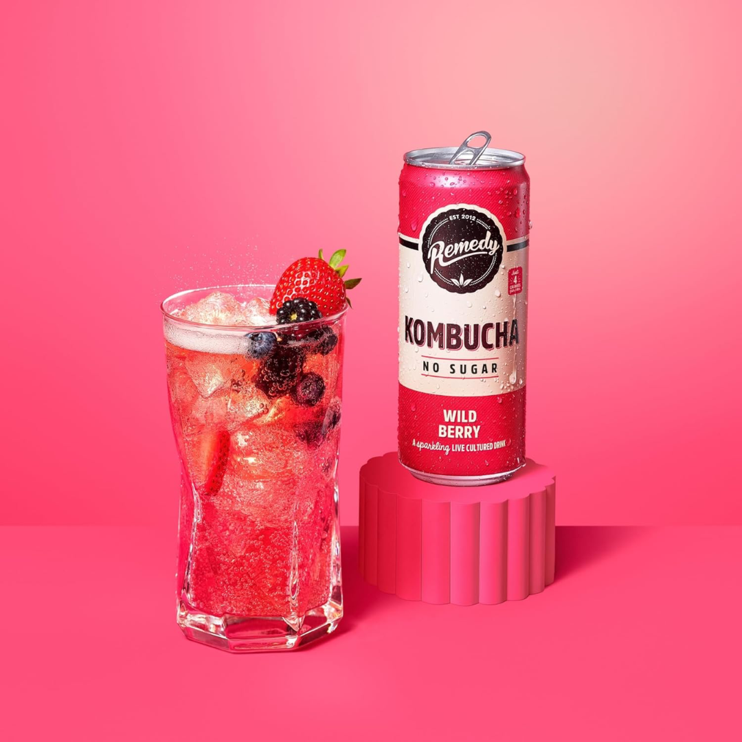 Remedy Kombucha 12x250ml Wild Berry