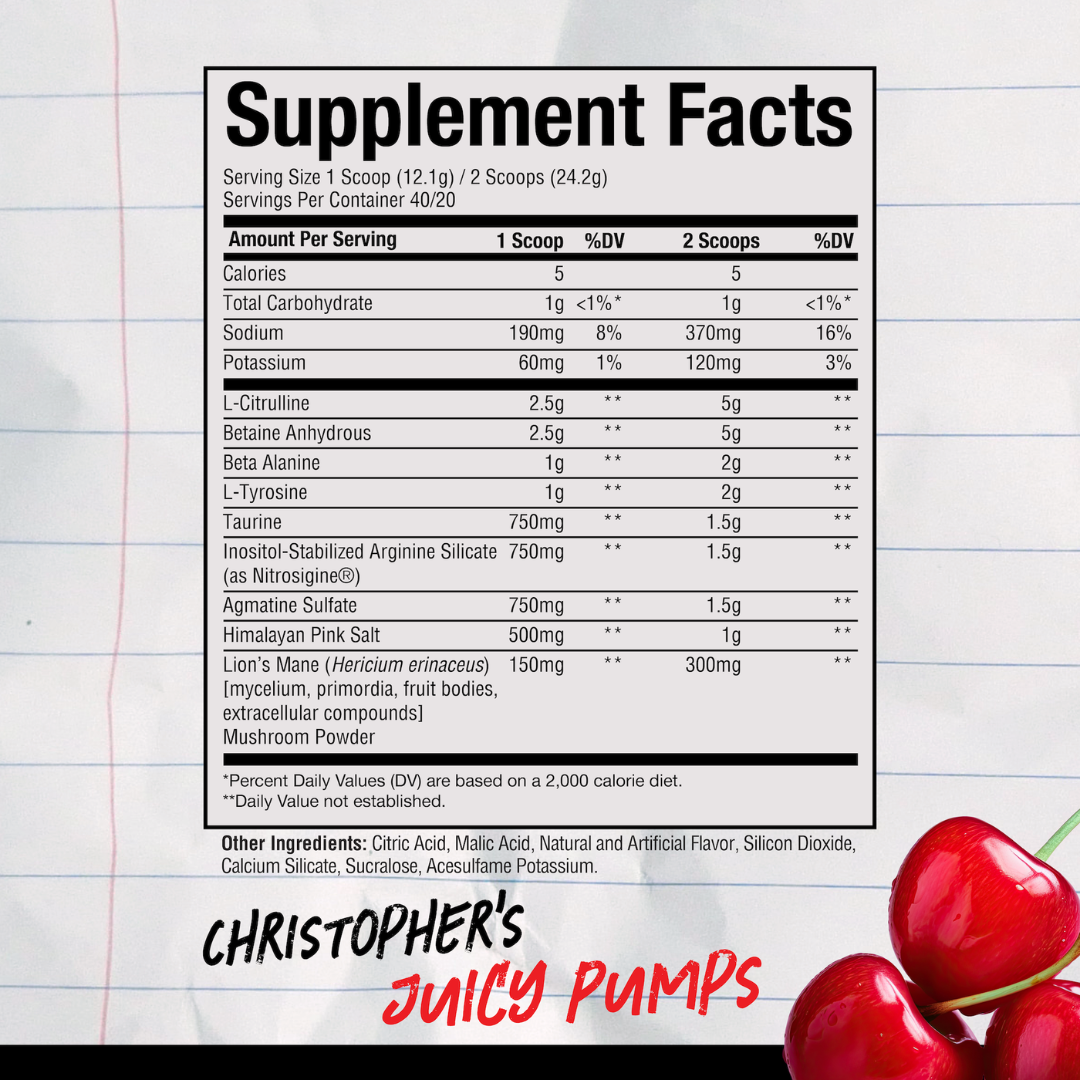 Raw Nutrition PUMP EU 480g Juicy Pumps