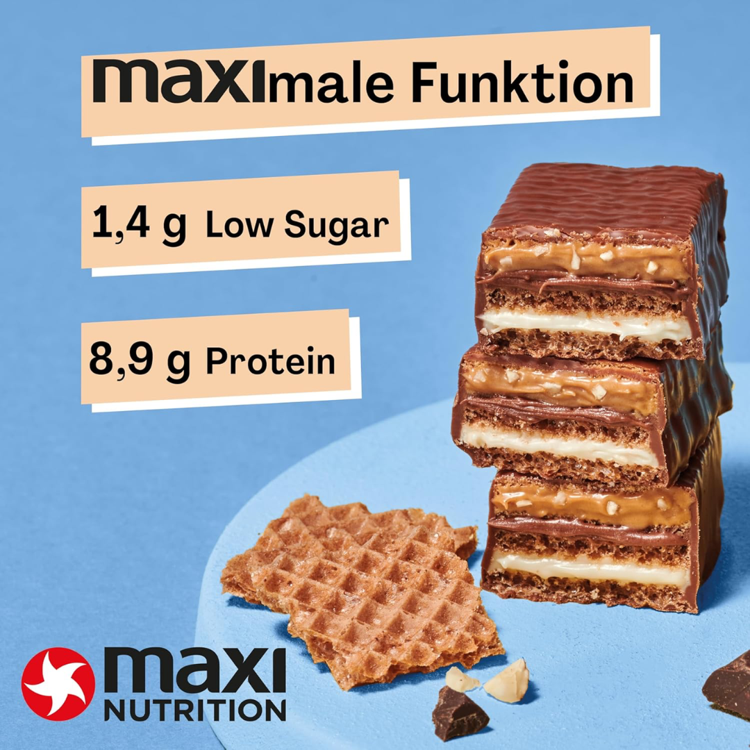 MaxiNutrition Protein Waffle Bar 12x40g Milk & Hazelnut