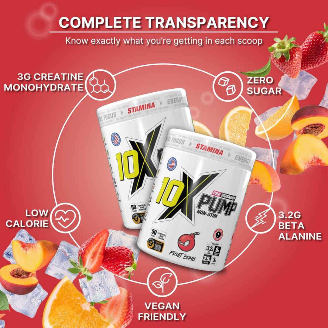 10X Athletic PUMP 600g Fruit Bomb