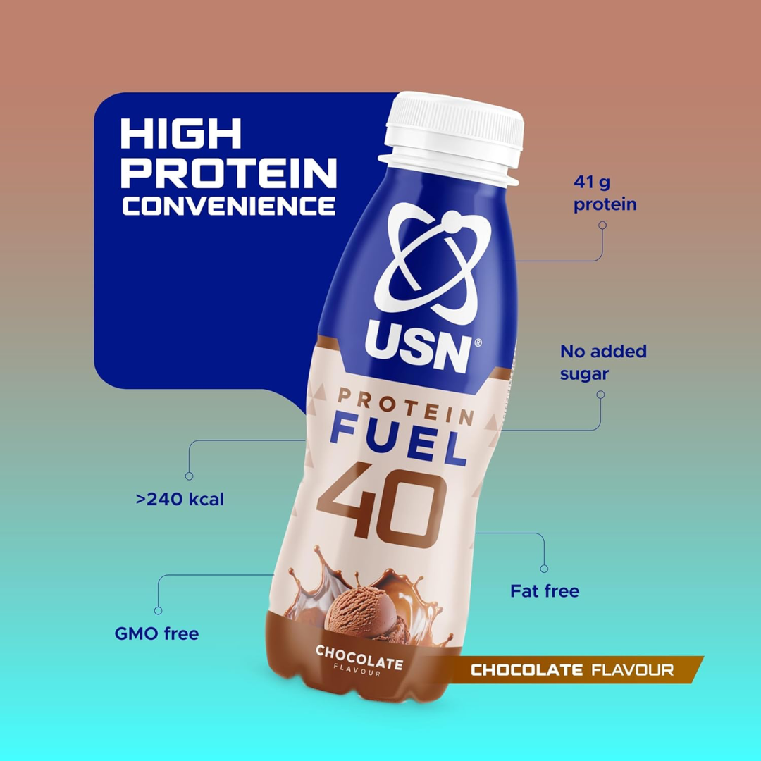 USN Protein Fuel 40 RTD 6x500ml Chocolate