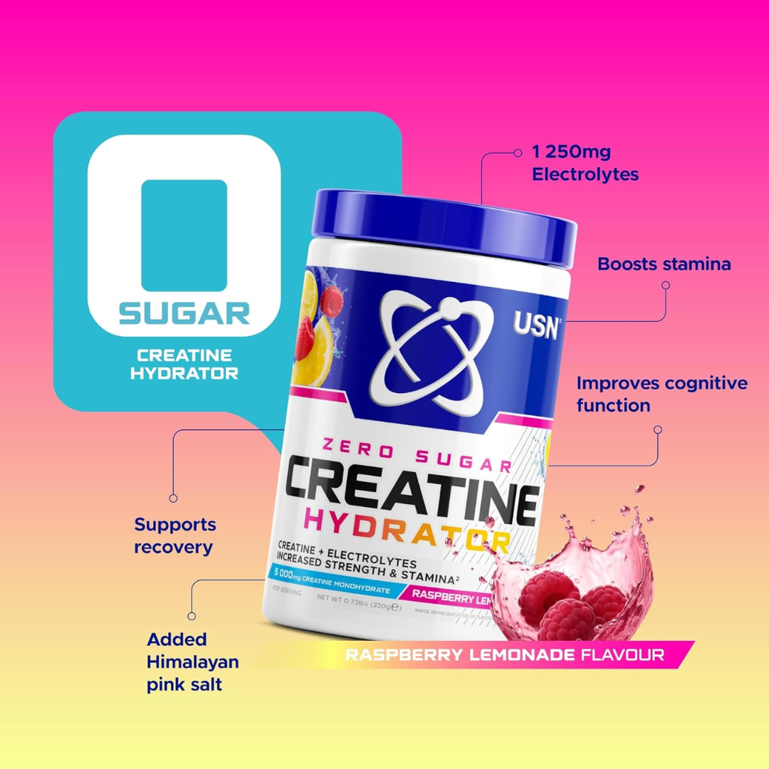 USN Creatine Hydrator 330g Raspberry Lemonade