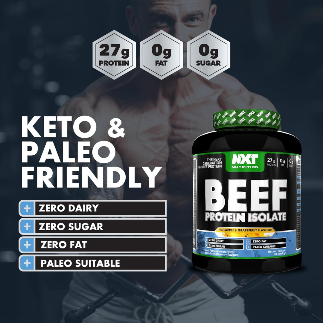 NXT Nutrition Beef Protein Isolate 1.8kg Pineapple & Grapefruit