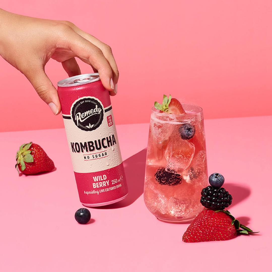 Remedy Kombucha 12x250ml Wild Berry