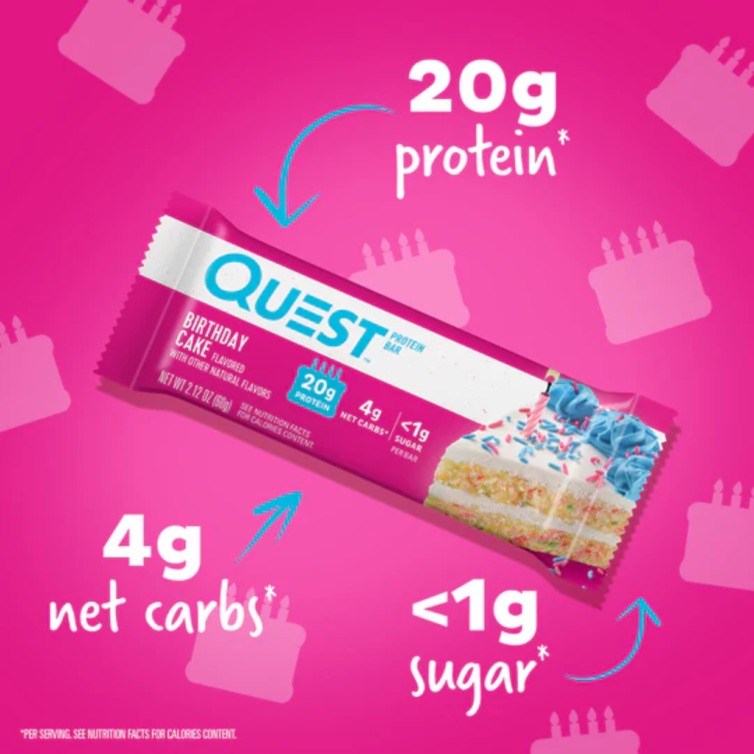 Quest Nutrition Bar 12x60g Birthday Cake