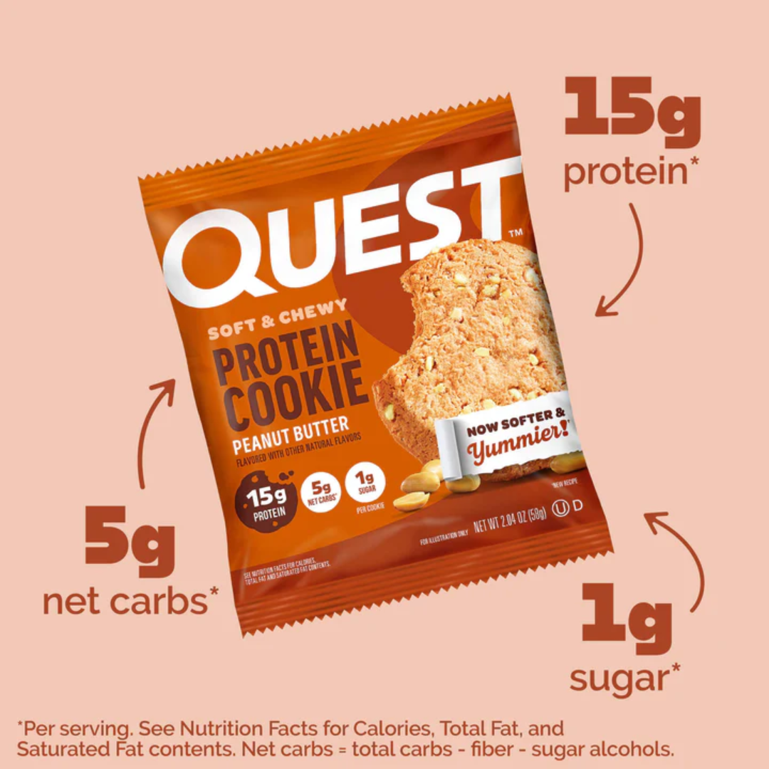 Quest Nutrition Cookie 12x59g Peanut Butter