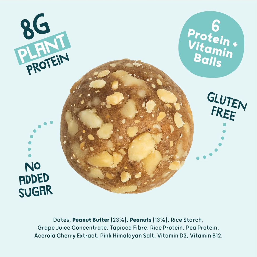 The Protein Ball Co Vegan Protein Balls 10x45g Peanut Butter