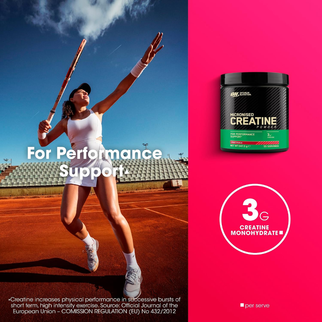 Optimum Nutrition Micronised Creatine 247.5g Fruit Punch
