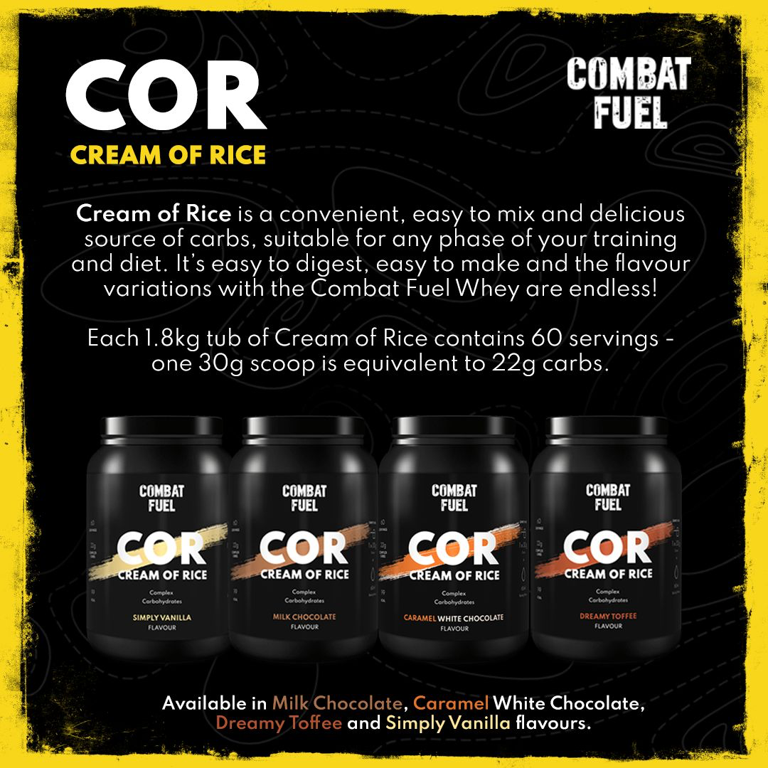 Combat Fuel Cream of Rice 1.8kg Simply Vanilla