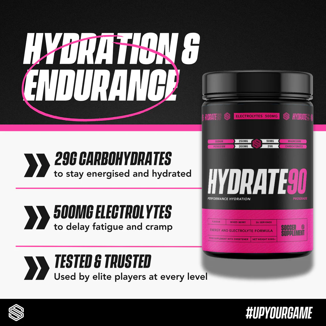 Soccer Supplement Hydrate90 858g Mixed Berry