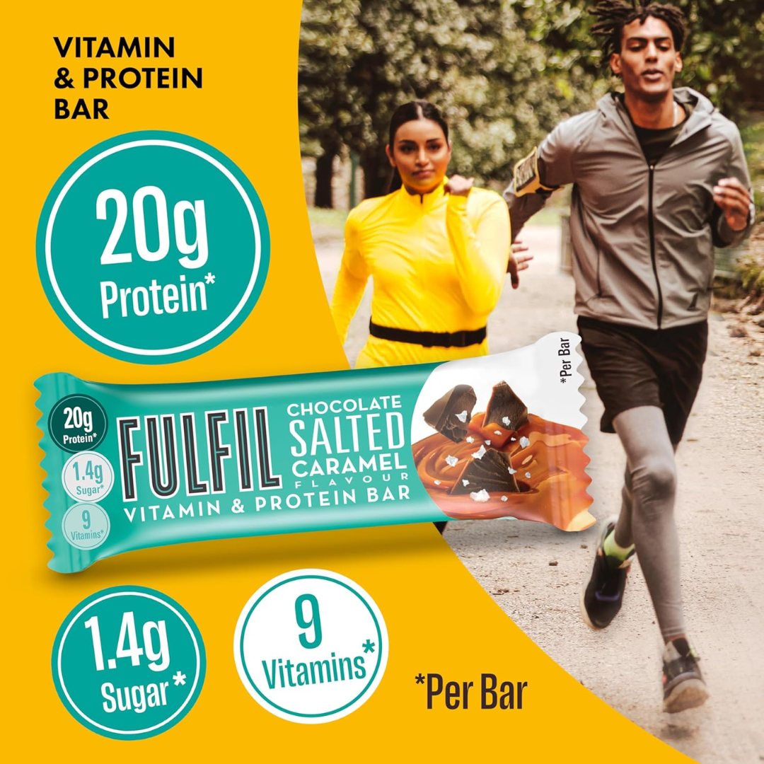 Fulfil Nutrition Vitamin & Protein Bar 15x55g Chocolate Salted Caramel