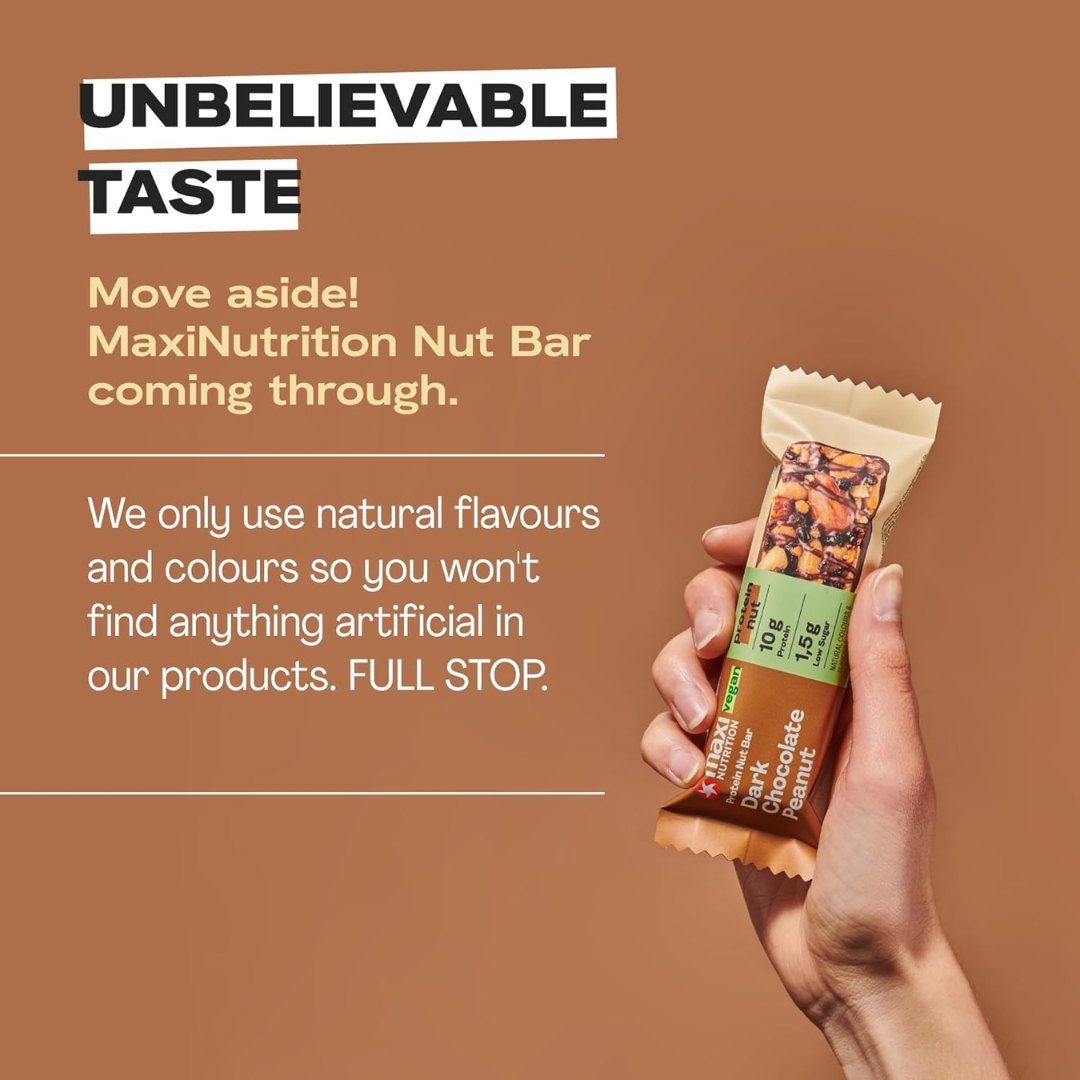 MaxiNutrition Nut Protein Bar 12x46g Dark Choc Peanut
